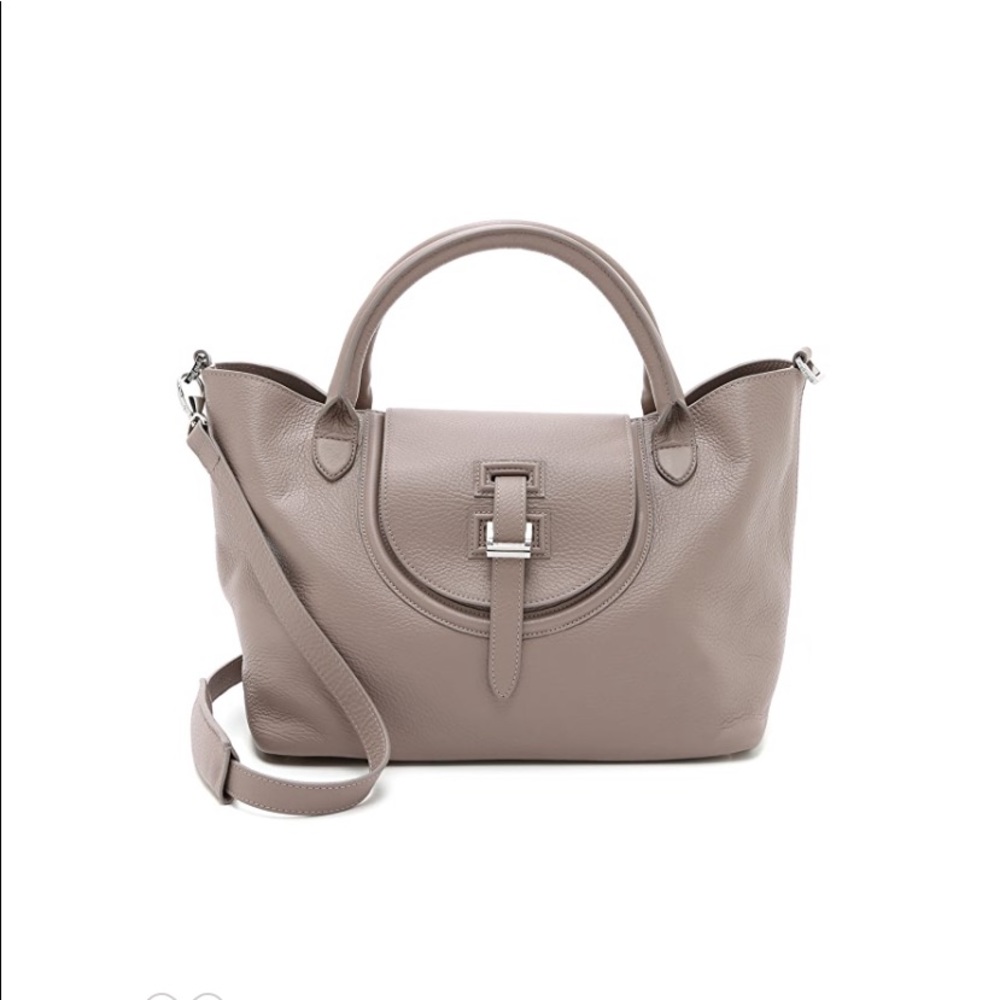 meli melo halo medium handbag - taupe